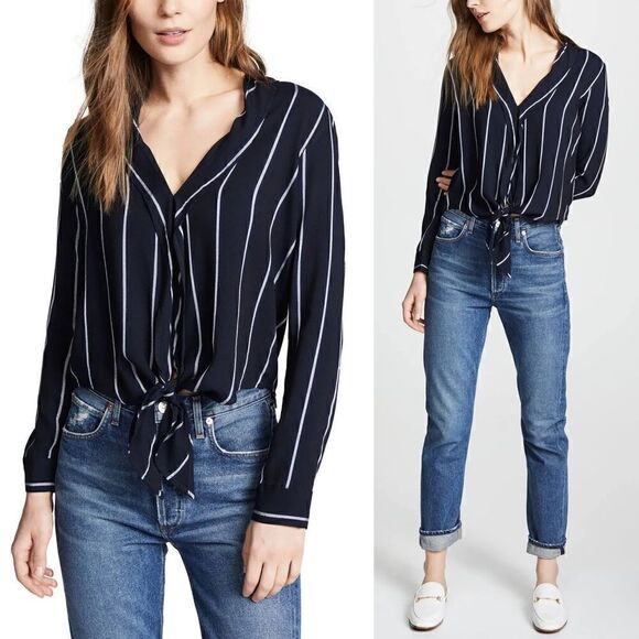 Rails Ava Livorno Metallic Striped Top - Picture 1 of 13